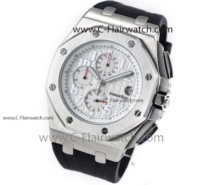 New Copy AP Royal Oak offshore White Face Watch 44mm